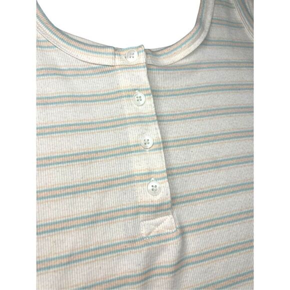 Old Navy Women’s XL Pajama Set Tank & Fold Over Shorts Striped - Picture 6 of 9